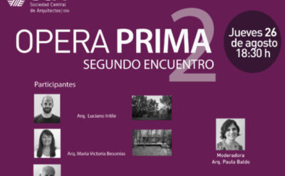 2021 – Opera Prima 2º encuentro – Sociedad Central de Arquitectos